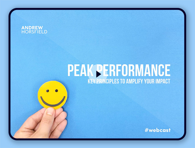 Andrew Horsfield - Peak Performance
